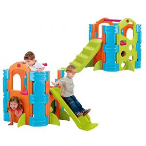 FEBER Famosa 800009597 - Activity Park - Aktivitätszentrum mit Spielzeugrutsche, für Kinder von 2 bis 7 Jahren