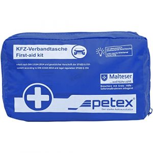 PETEX 43930005 Verbandtasche Inhalt nach DIN 13164, blau