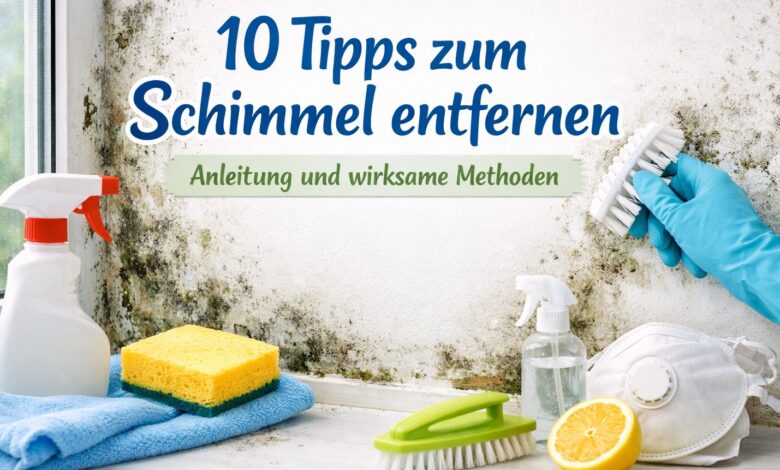 10 Tipps zum Schimmel entfernen