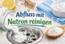 Abfluss mit Natron reinigen [Bild mit Hilfe von KI erstellt]