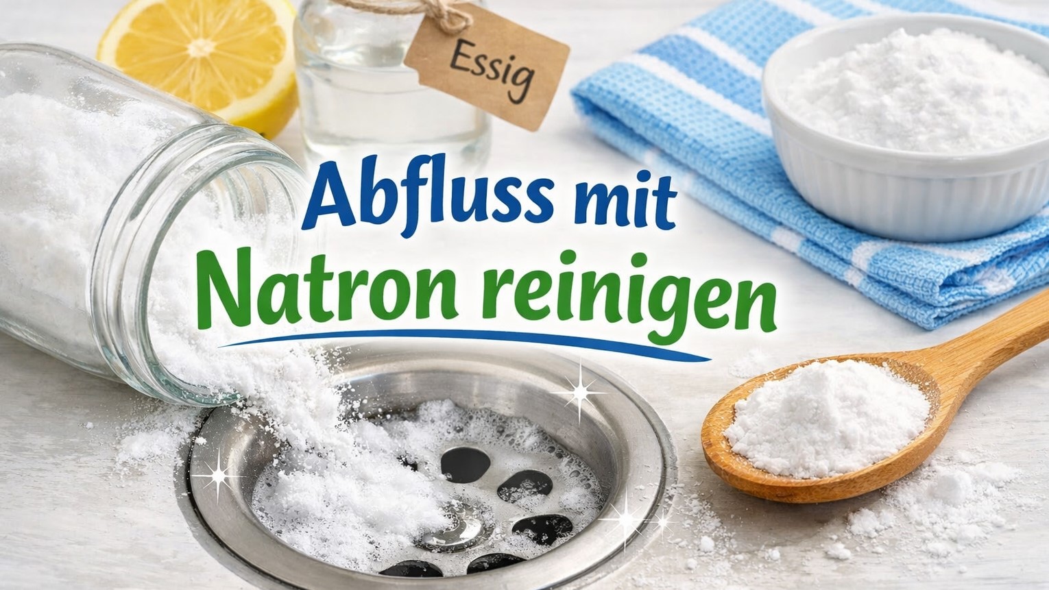 Abfluss mit Natron richtig reinigen