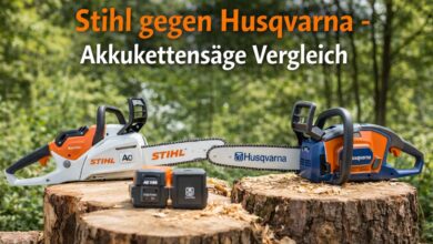 Akkukettensäge Stihl gegen Husqvarna