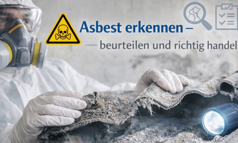 Asbest erkennen beurteilen und richtig handeln [Bild mit Hilfe von KI erstellt]