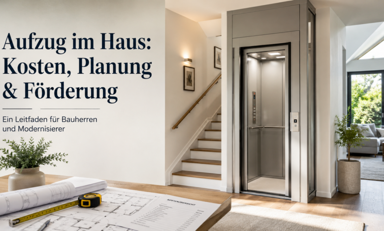 Aufzug im Haus planen [Bild mit Hilfe von KI erstellt]
