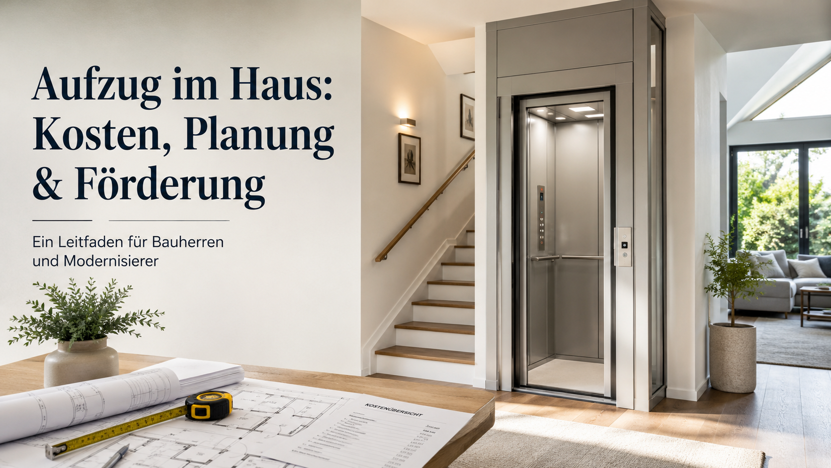 Aufzug im Haus: Kosten, Planung & Förderung