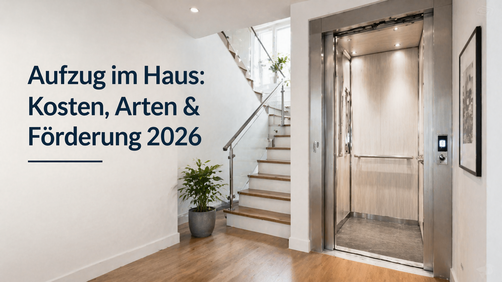 Aufzug im Haus: Kosten, Arten & Förderung 2026