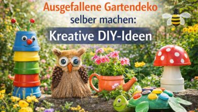 Ausgefallene Gartendeko [Bild mit Hilfe von KI erstellt]