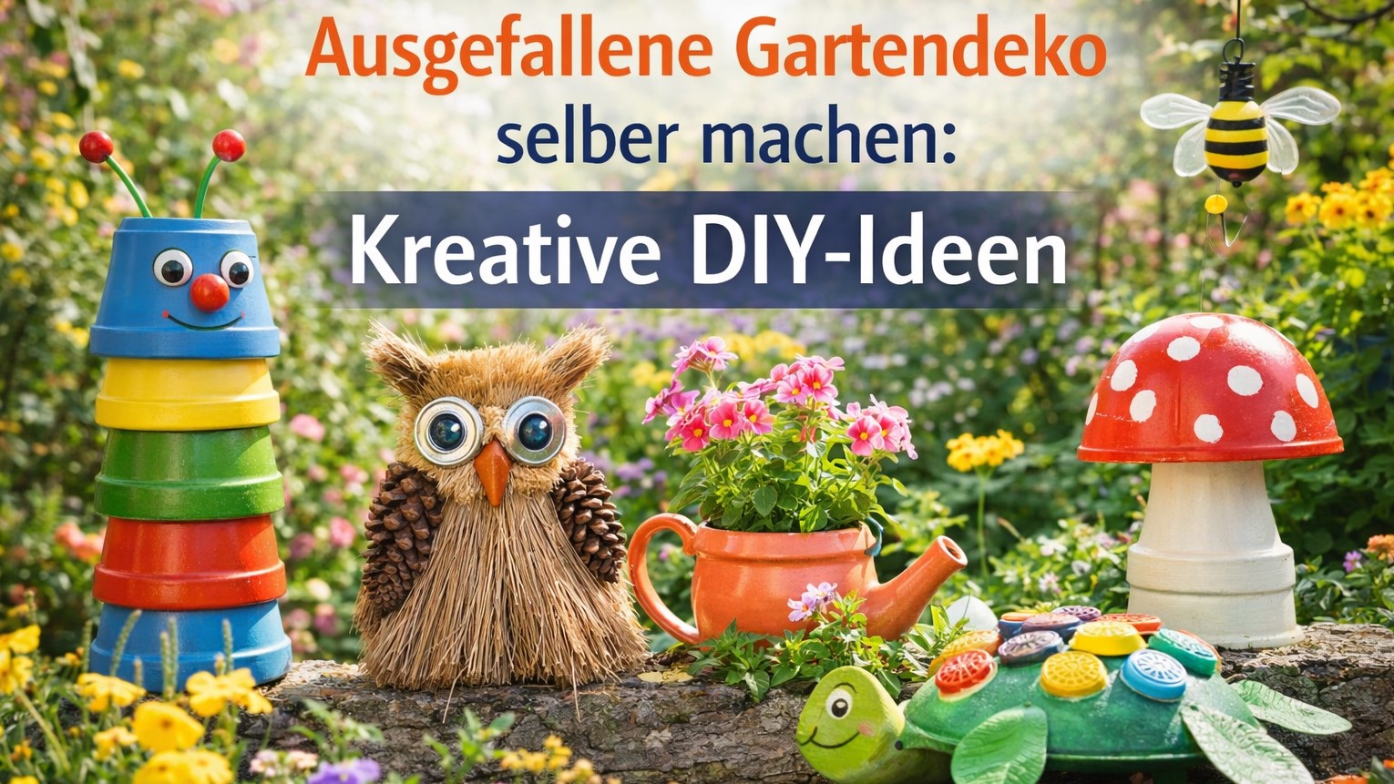 Ausgefallene Gartendeko selber machen: Kreative DIY-Ideen
