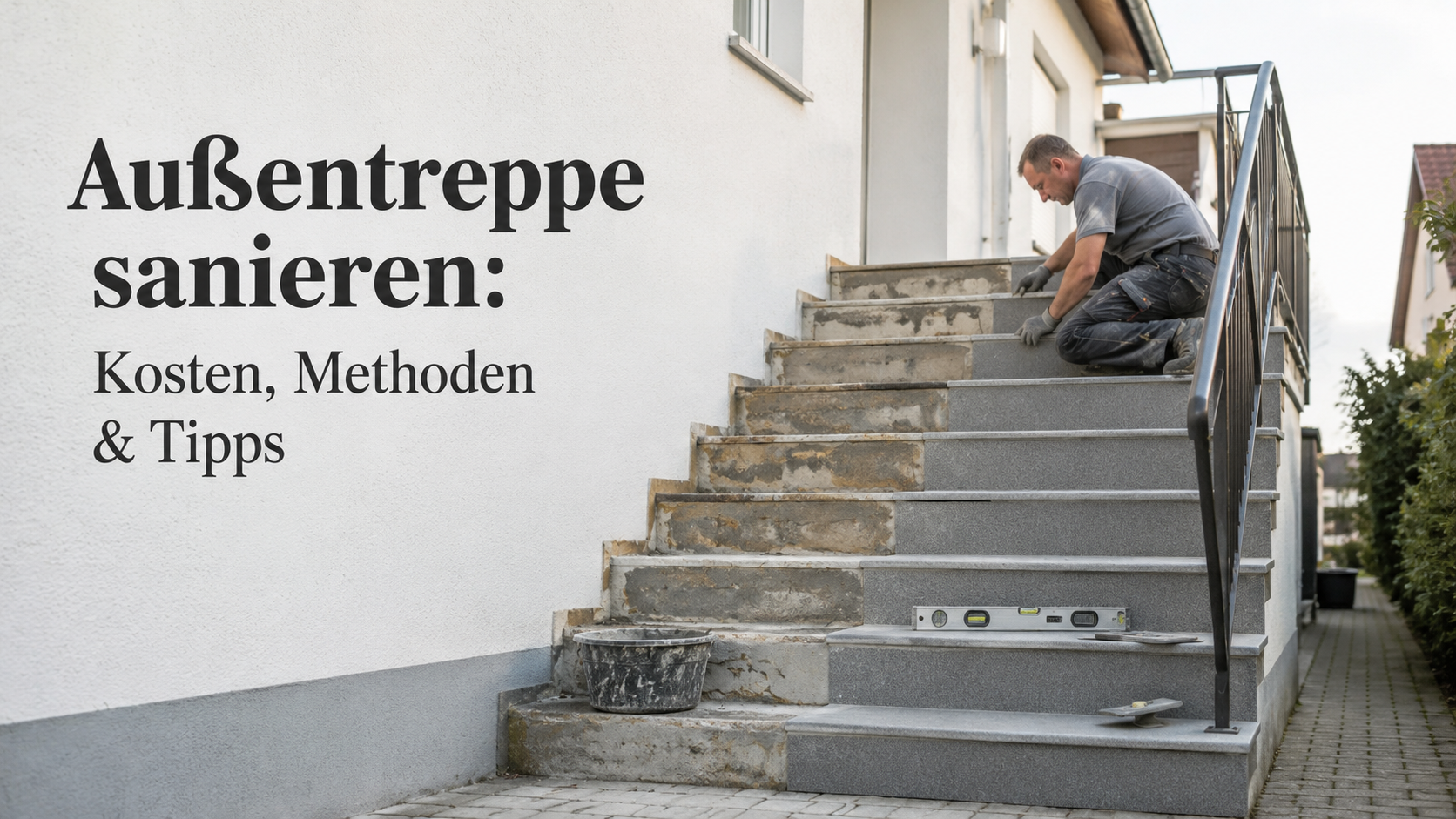 Außentreppe sanieren: Kosten, Methoden & Tipps