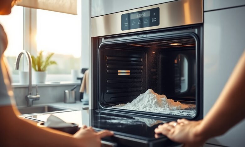 Backofen mit Backpulver reinigen