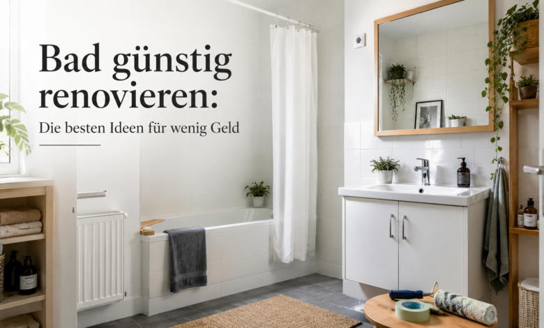 Bad günstig renovieren [Bild mit Hilfe von KI erstellt]
