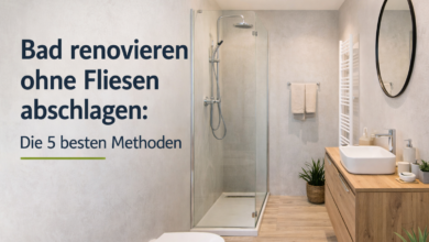 Bad renovieren ohne Fliesen abschlagen