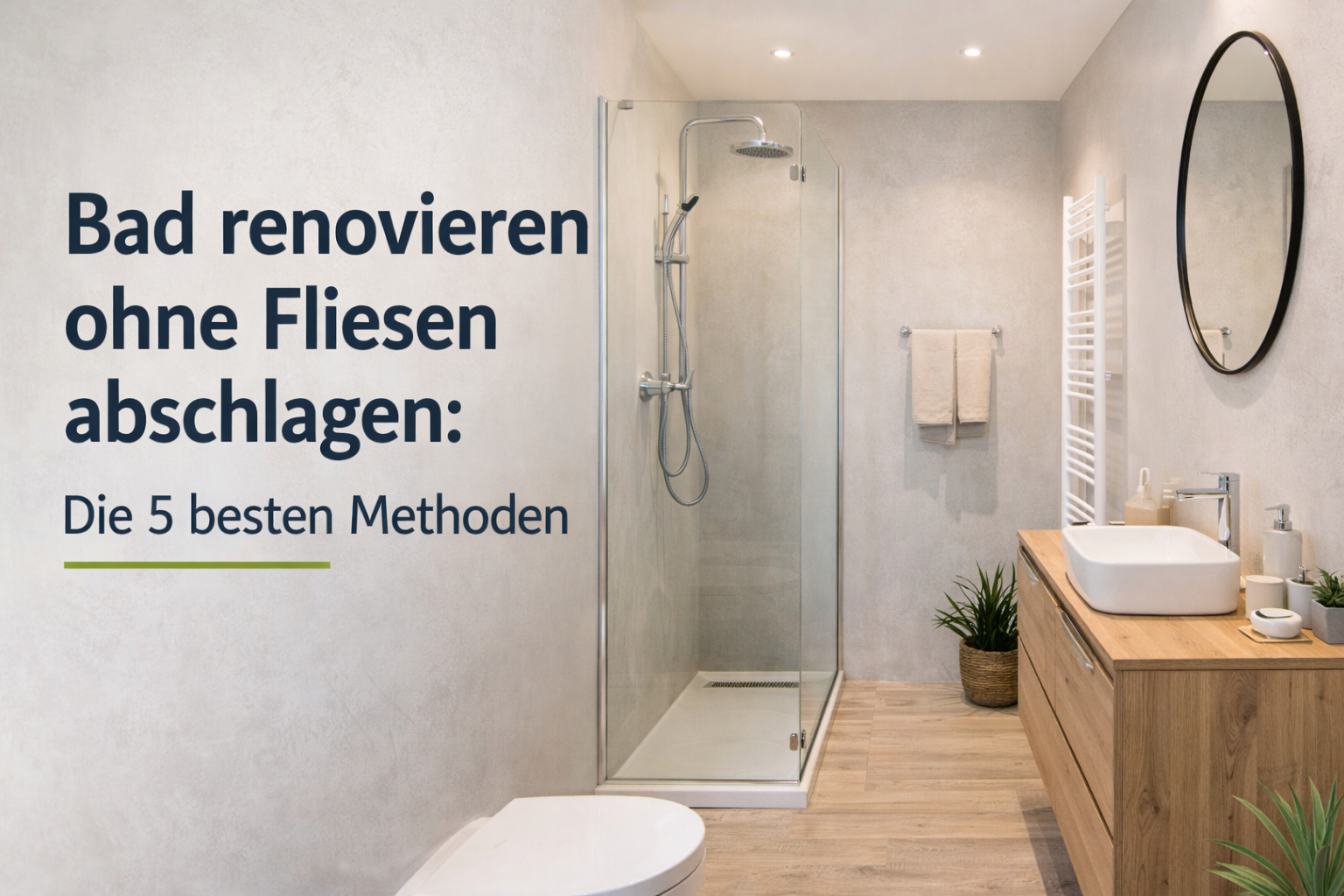 Bad renovieren ohne Fliesen abschlagen: Die 5 besten Methoden
