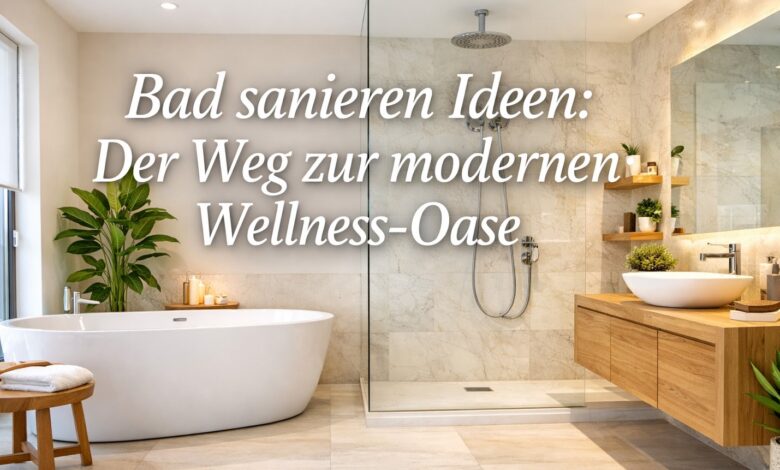 Bad sanieren zur Wellnessoase [Bild mit Hilfe von KI erstellt]