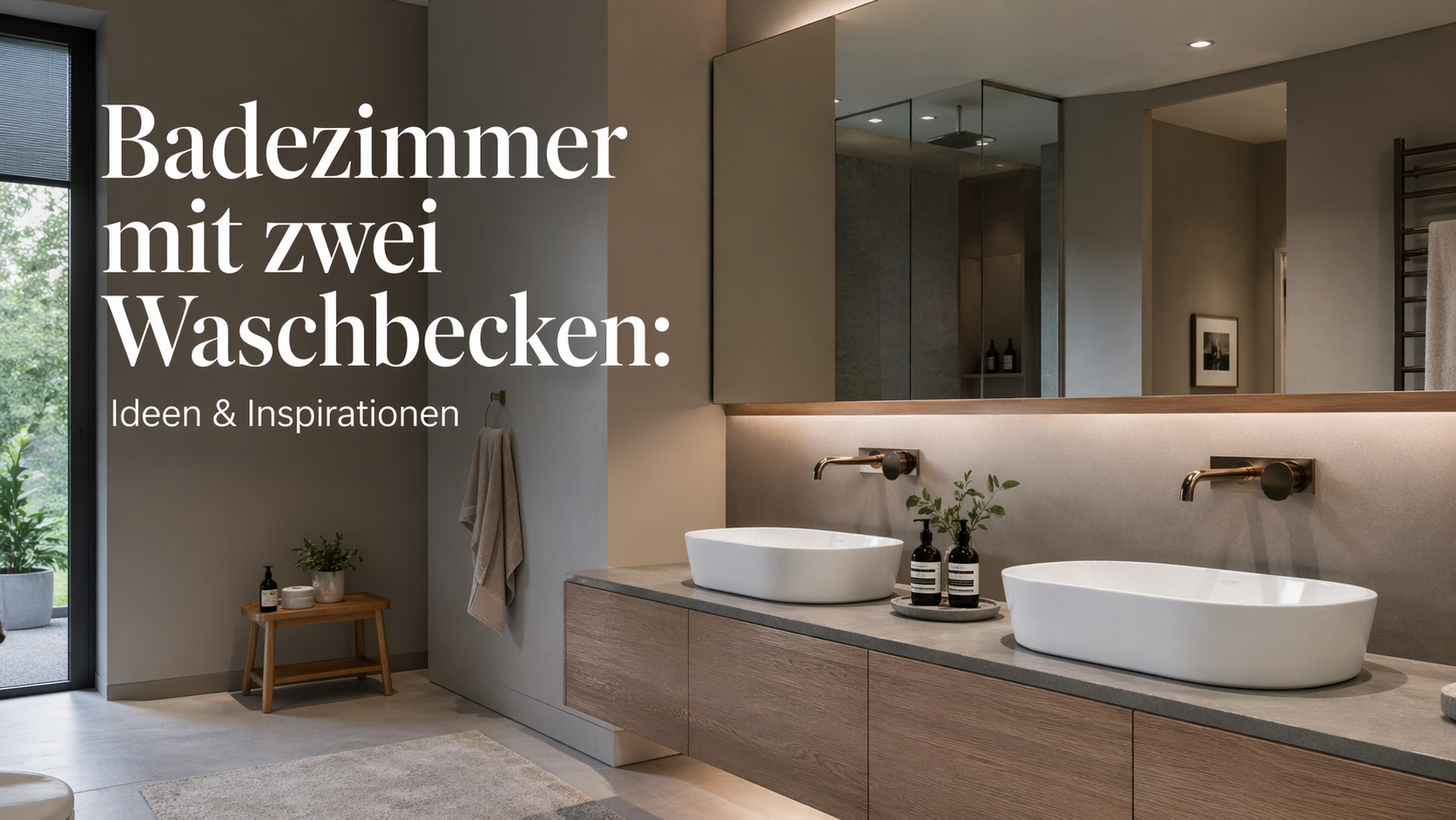 Badezimmer mit zwei Waschbecken: Ideen & Inspirationen