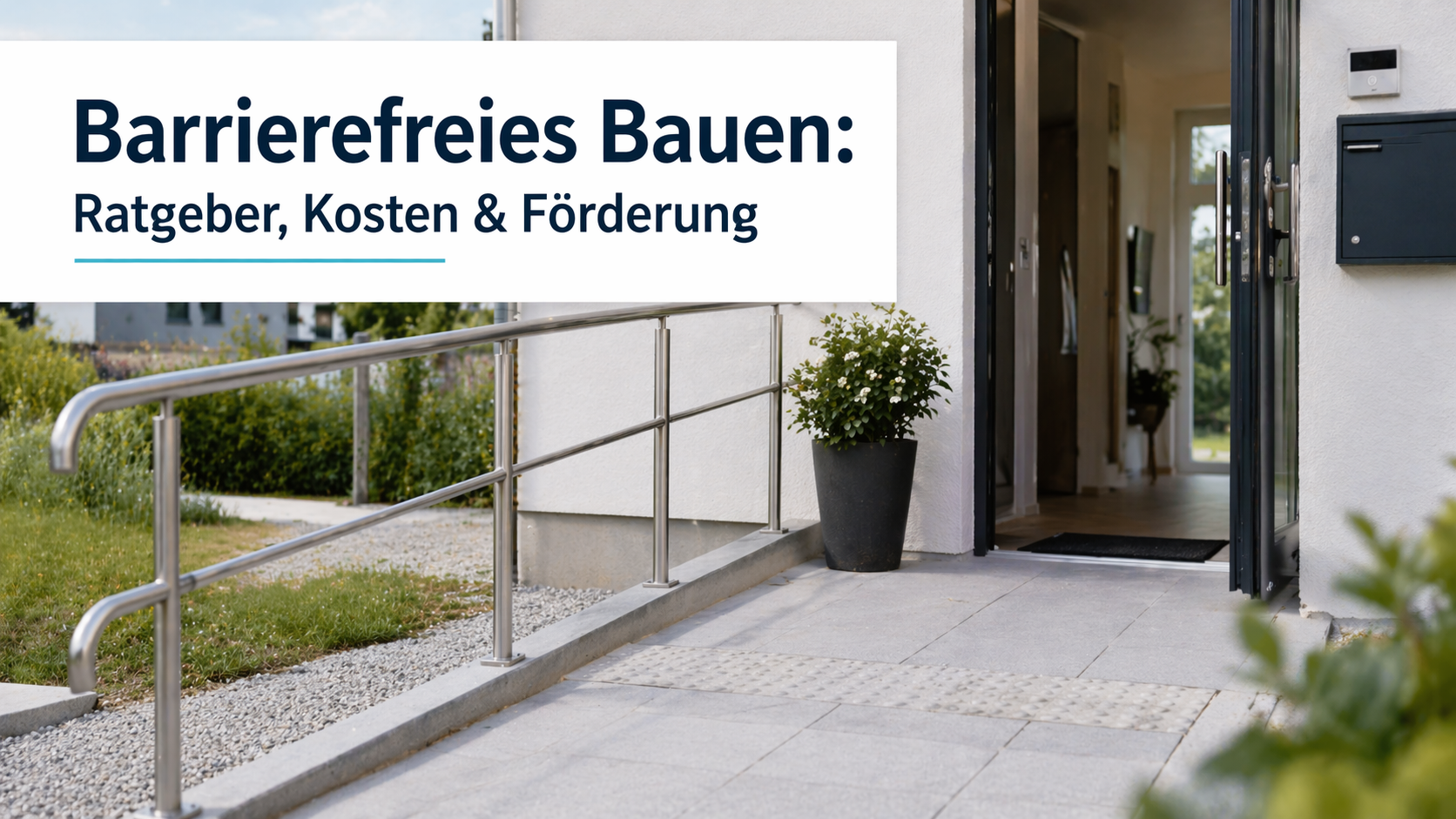 Barrierefreies Bauen: Ratgeber, Kosten & Förderung
