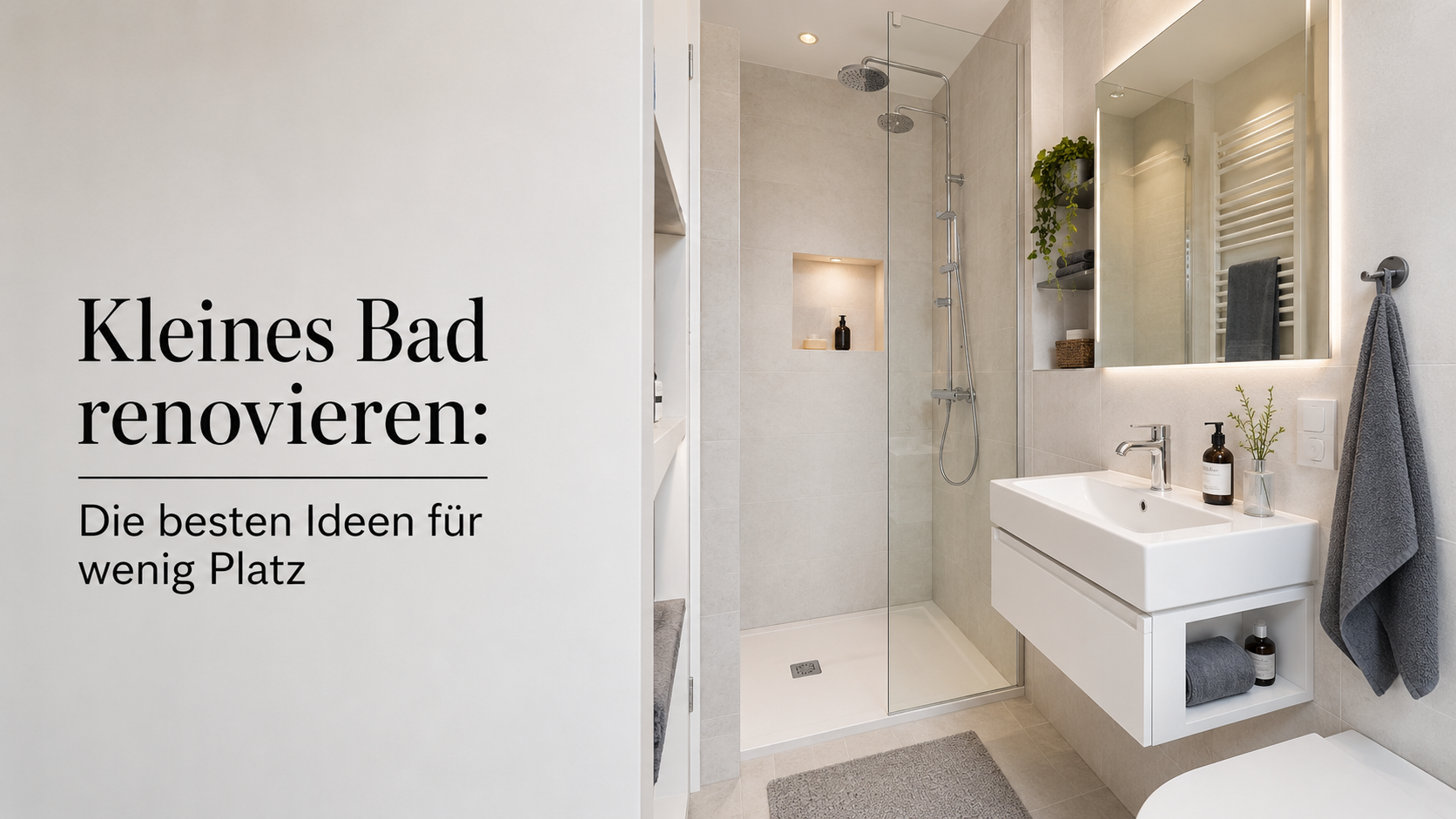 Kleines Bad renovieren: Die besten Ideen für wenig Platz
