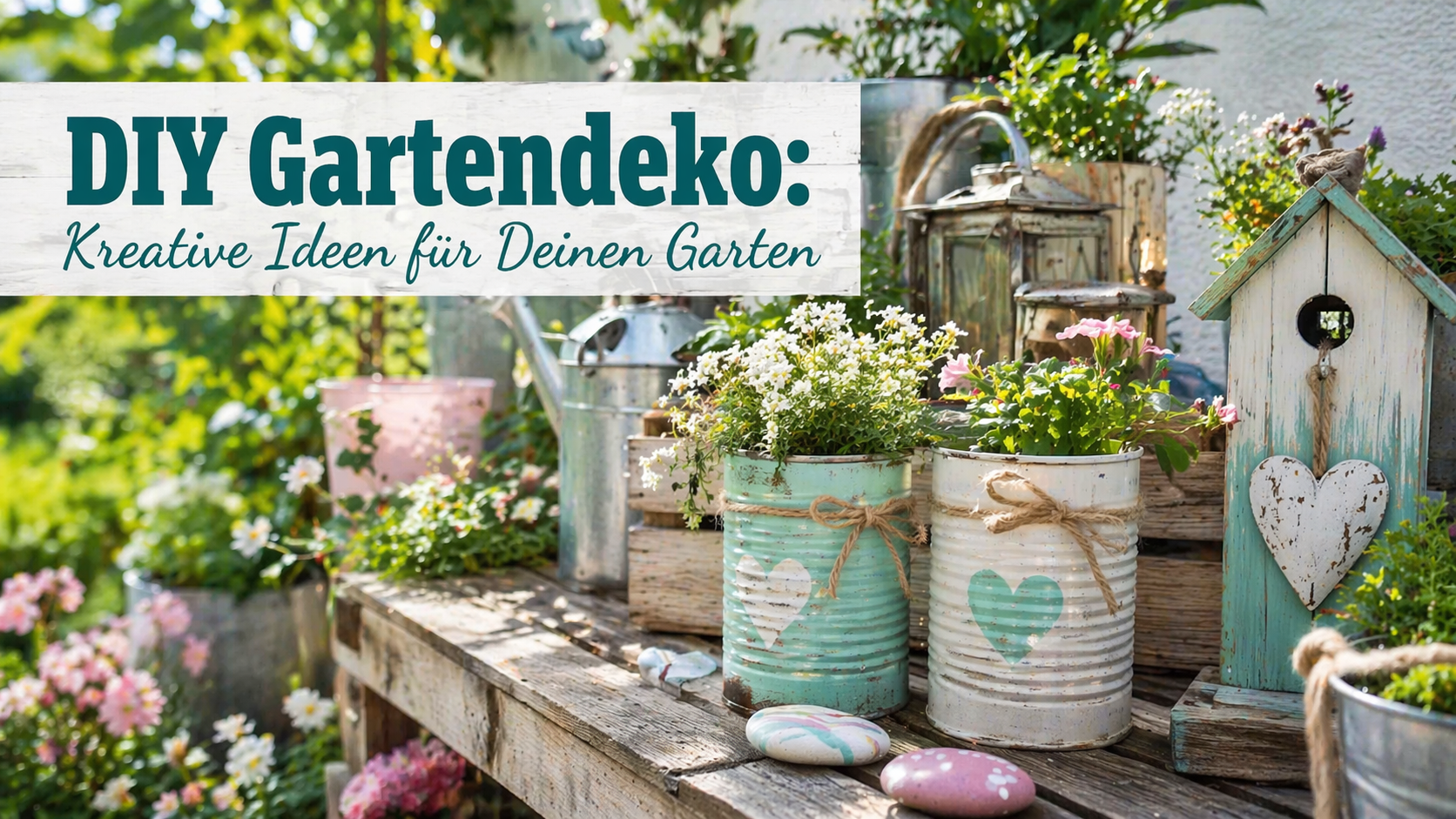 DIY Gartendeko: Kreative Ideen für Deinen Garten