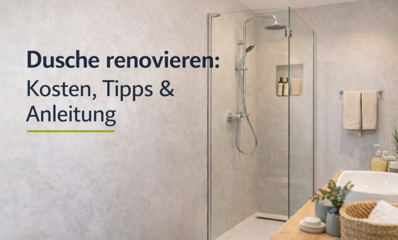 Dusche erneuern [Bild mit Hilfe von KI erstellt]