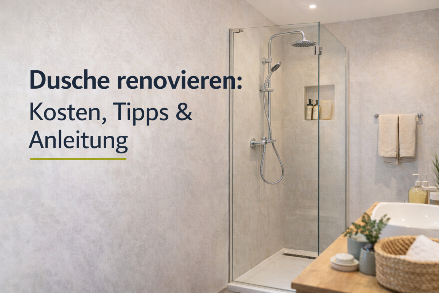 Dusche richtig renovieren: Kosten, Tipps & Anleitung