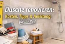 Dusche renovieren [Bild mit Hilfe von KI erstellt]