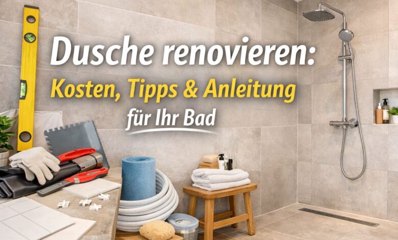 Dusche renovieren [Bild mit Hilfe von KI erstellt]