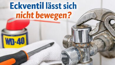Eckventil lässt sich nicht bewegen