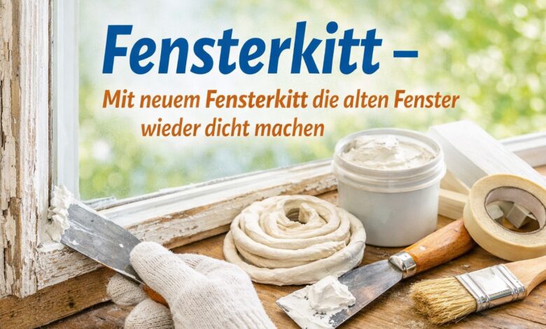 Fensterkitt erneuern leicht gemacht [Bild mit Hilfe von KI erstellt]