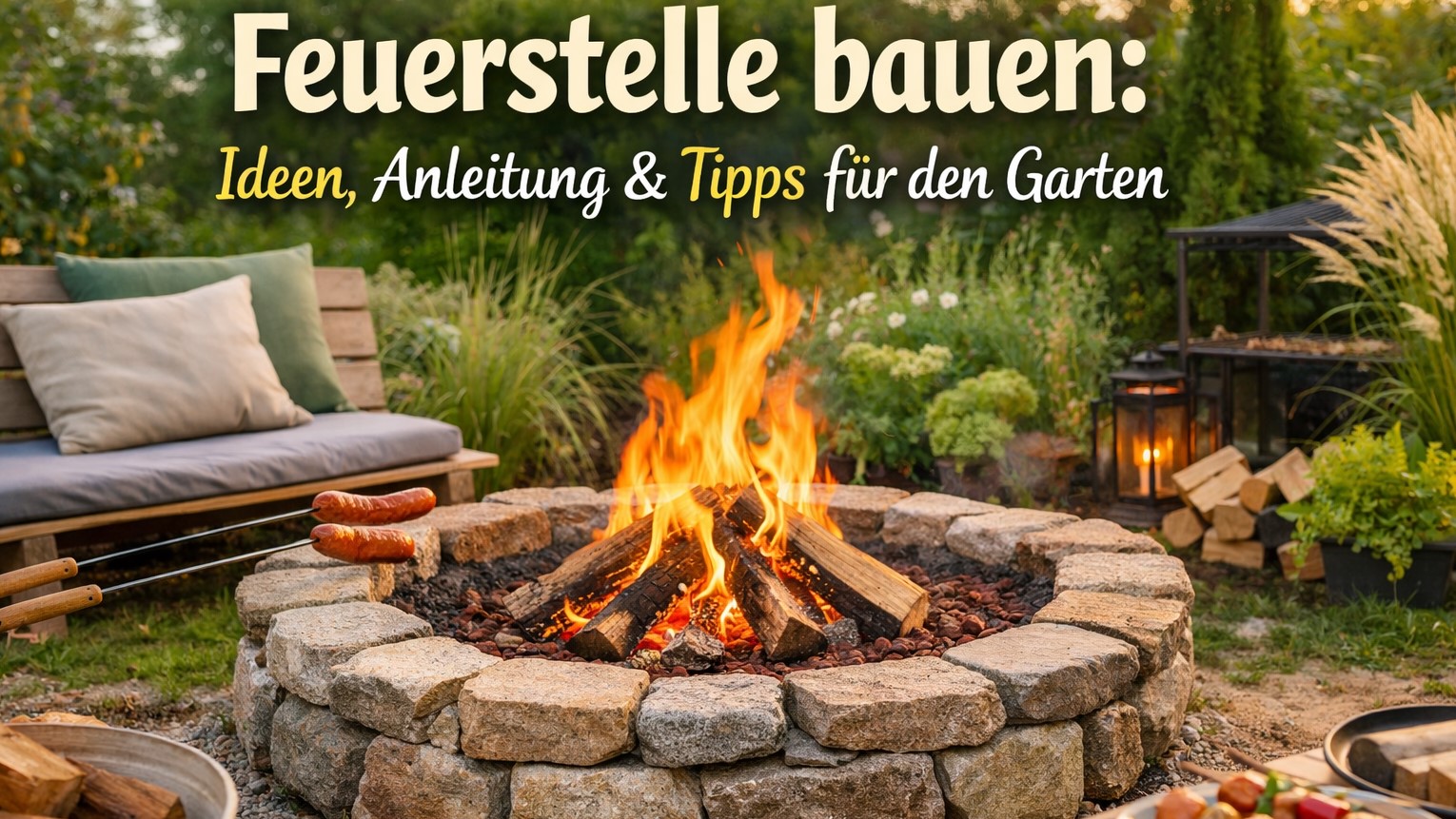 Feuerstelle bauen: Ideen, Anleitung & Tipps für den Garten