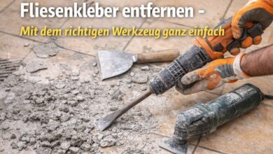 Fliesenkleber entfernen