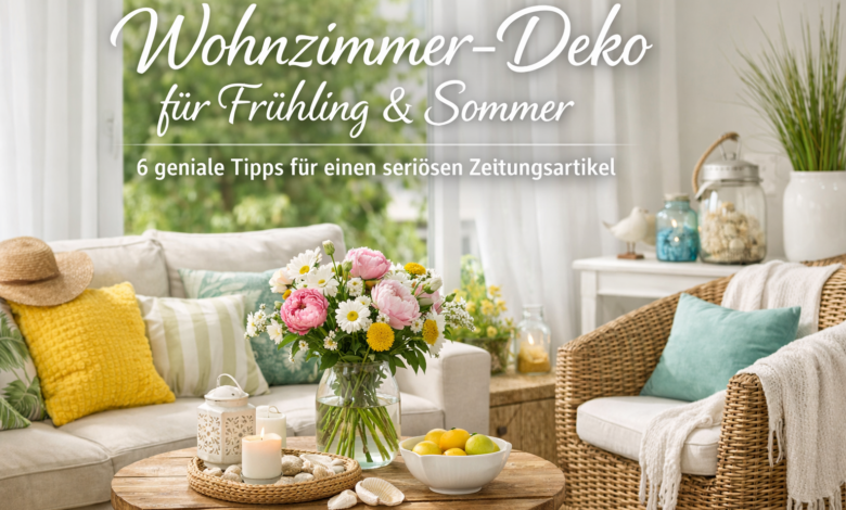 Frühling Sommer Wohnzimmer Deko