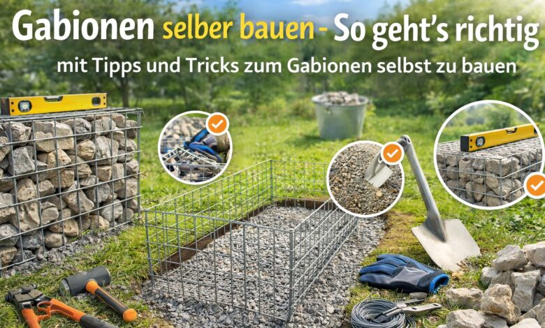 Gabionen selber bauen [Bild mit Hilfe von KI erstellt]