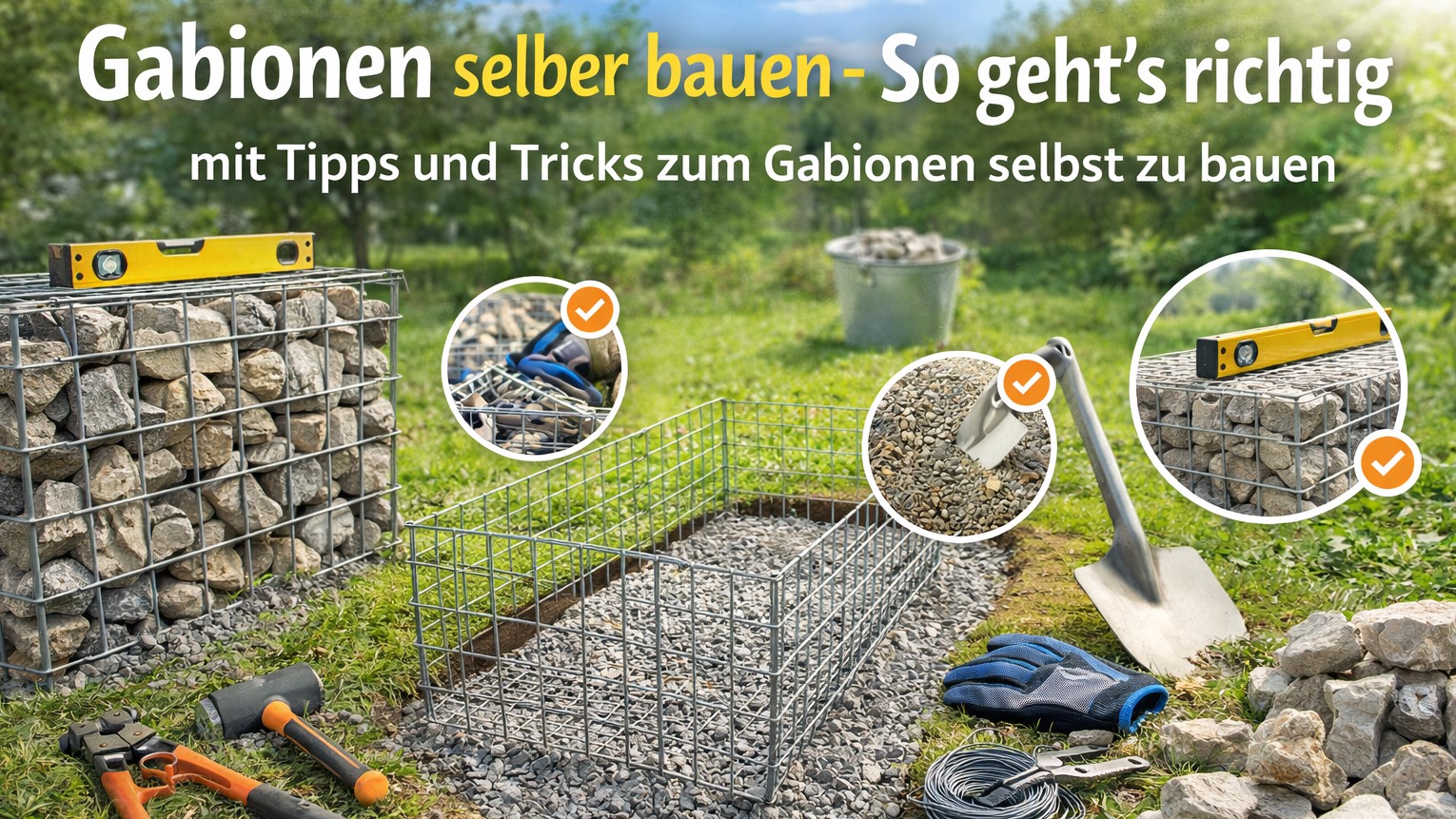 Gabionen selber bauen – So geht’s richtig mit Tipps und Tricks zum Gabionen selbst zu bauen