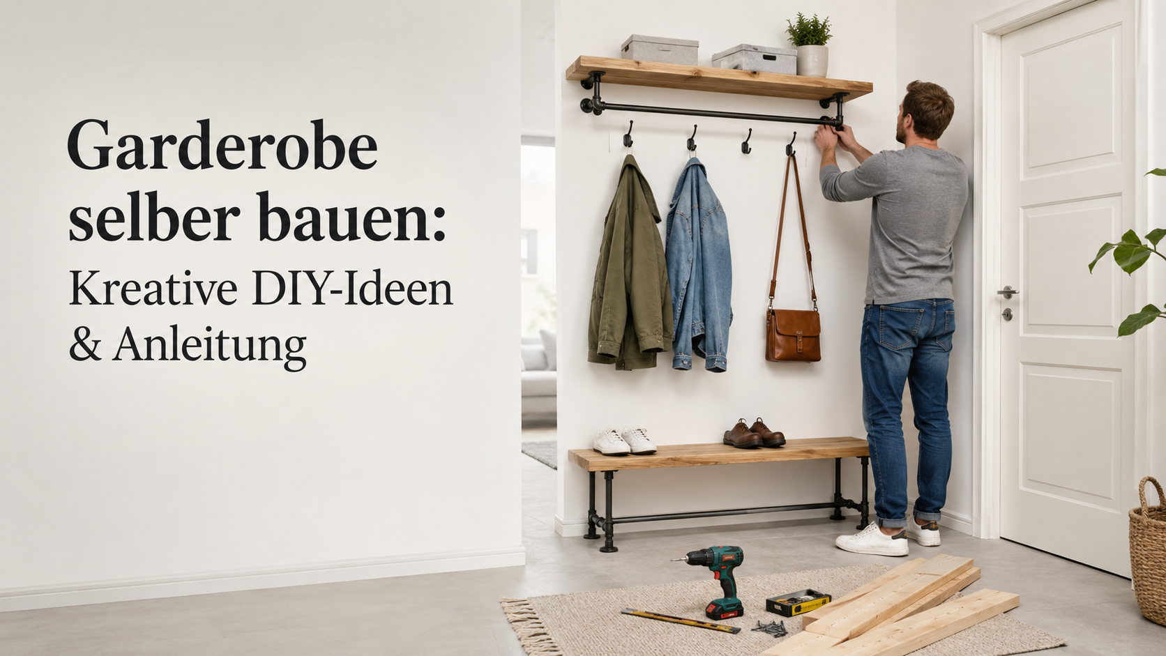 Garderobe selber bauen: Kreative DIY-Ideen & Anleitung