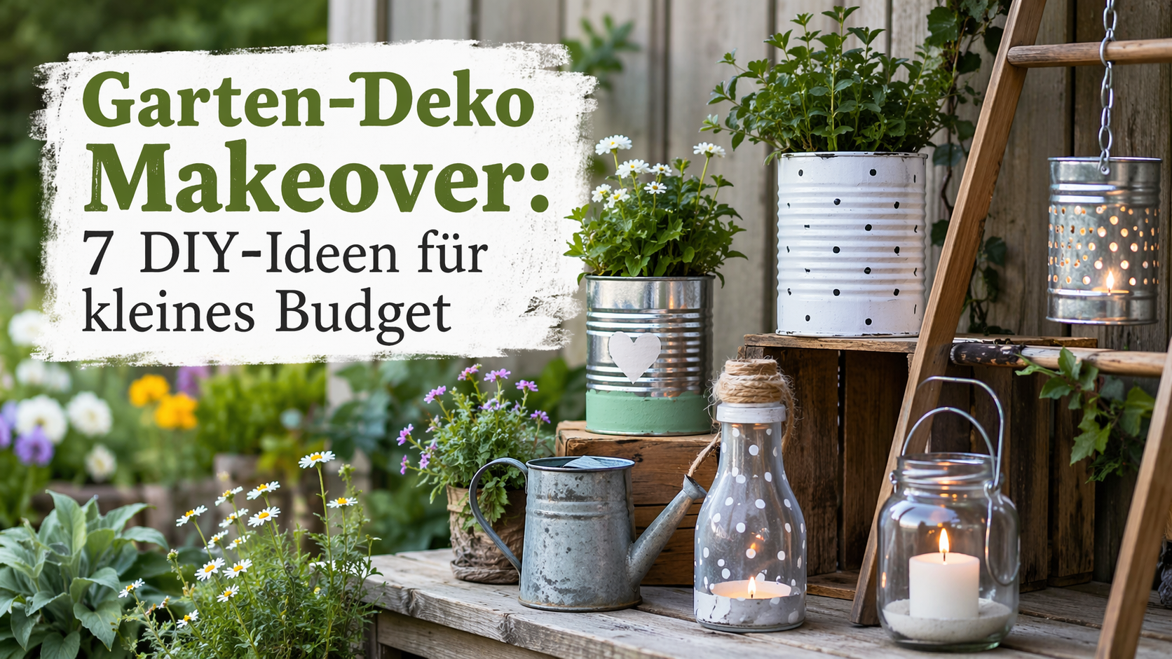 Garten-Deko Makeover: 7 DIY-Ideen für kleines Budget