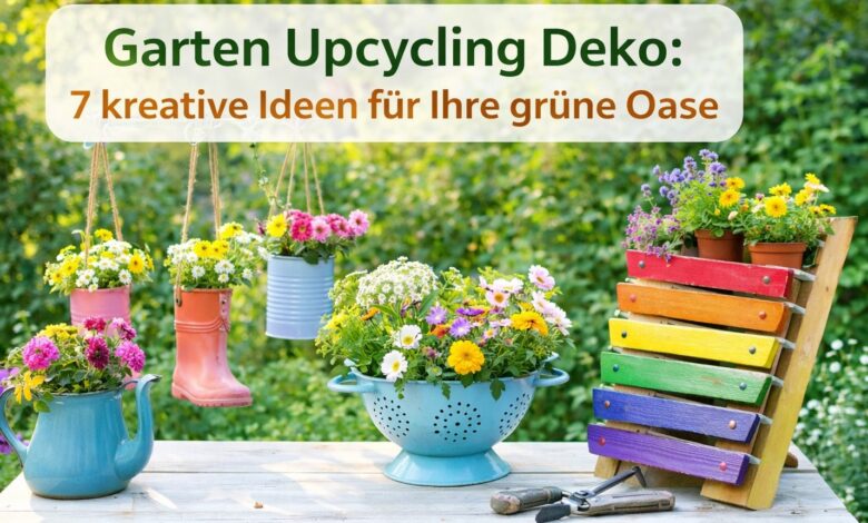 Garten Upcycling Deko