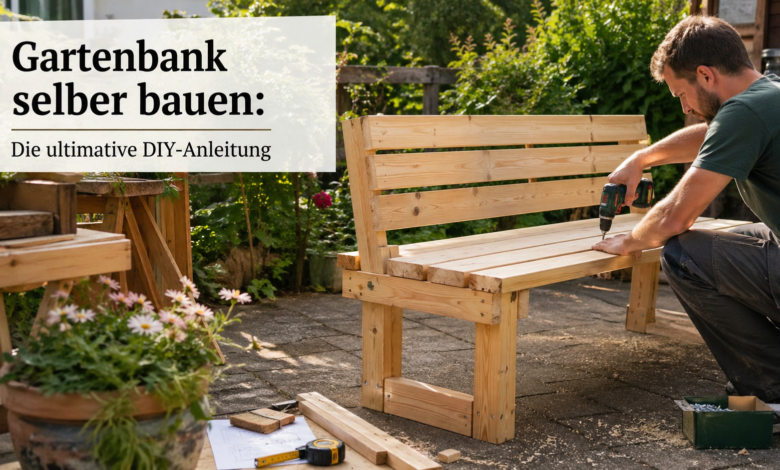 Gartenbank selber bauen