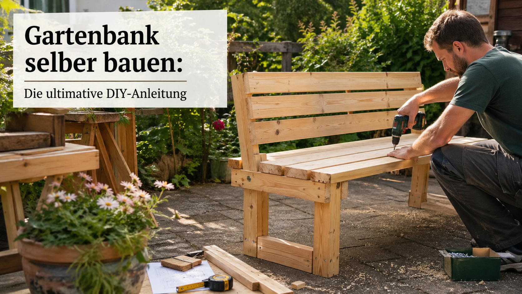 Gartenbank selber bauen: Die ultimative DIY-Anleitung