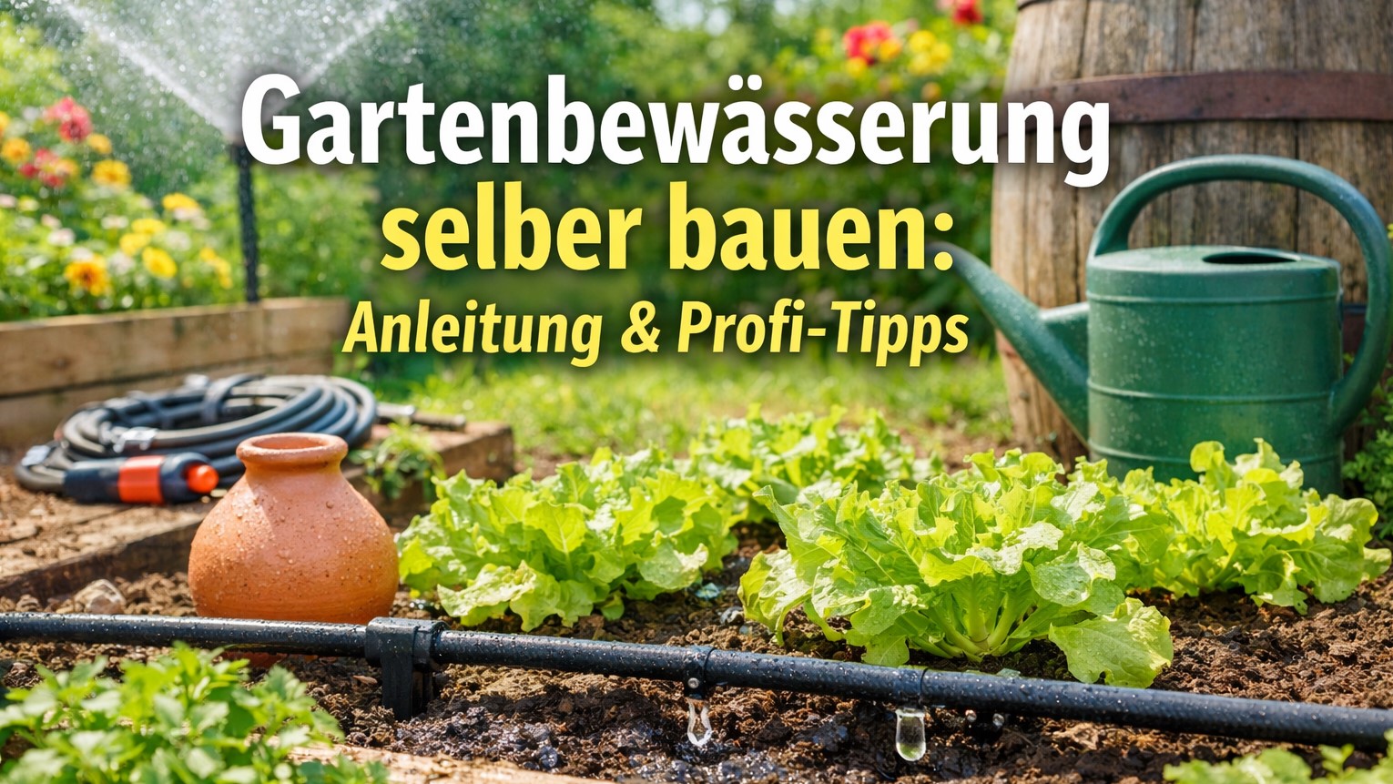 Gartenbewässerung selber bauen: Anleitung & Profi-Tipps