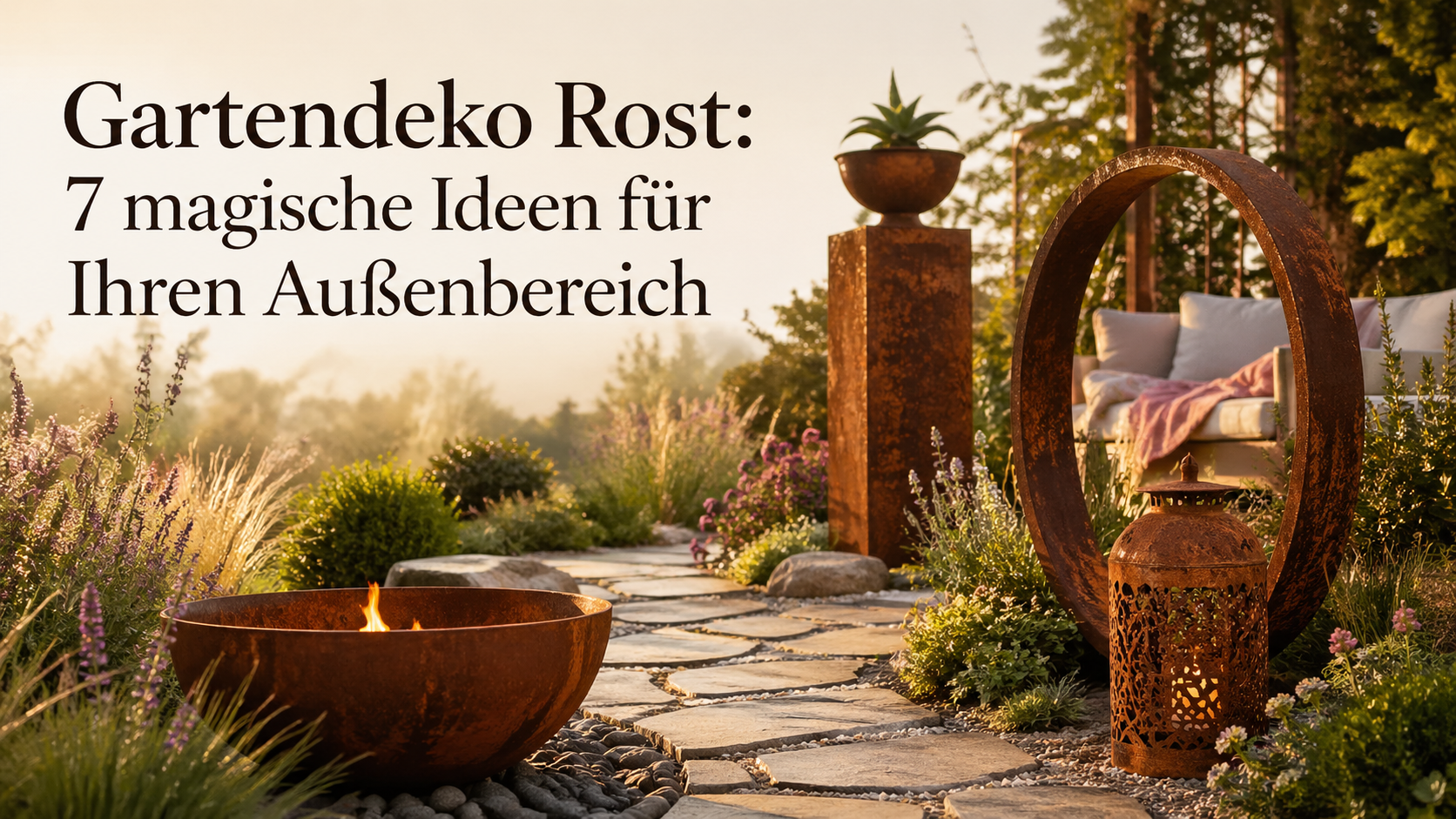 Gartendeko Rost: 7 magische Ideen für Ihren Außenbereich