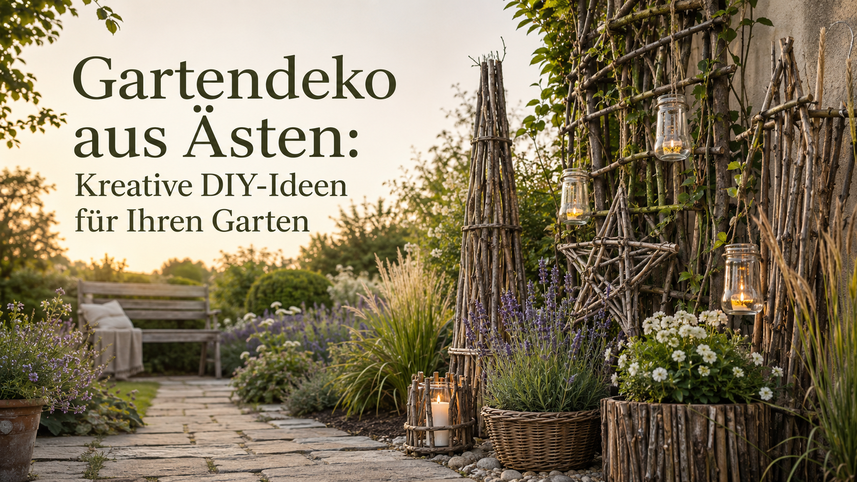 Gartendeko aus Ästen: Kreative DIY-Ideen für Ihren Garten