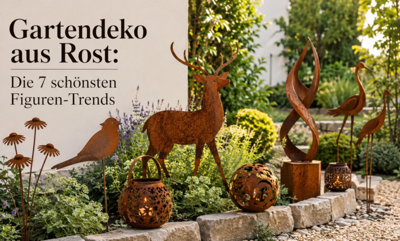 Gartendeko aus Rost