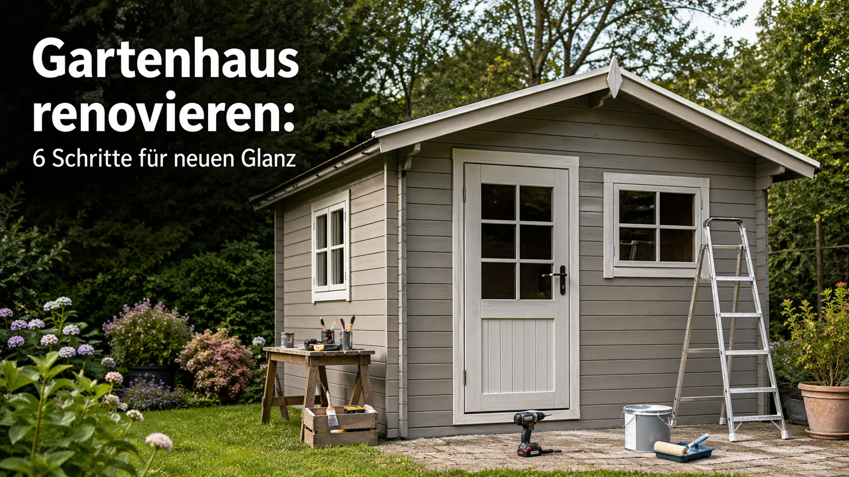 Gartenhaus renovieren: 6 Schritte für neuen Glanz