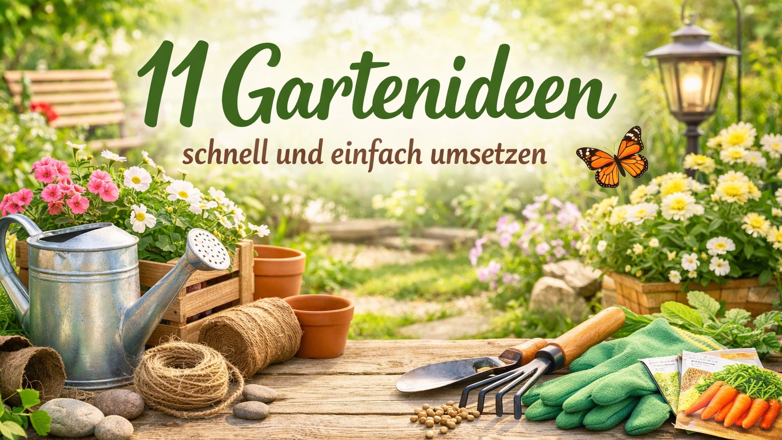 11 Gartenideen schnell und einfach umsetzen