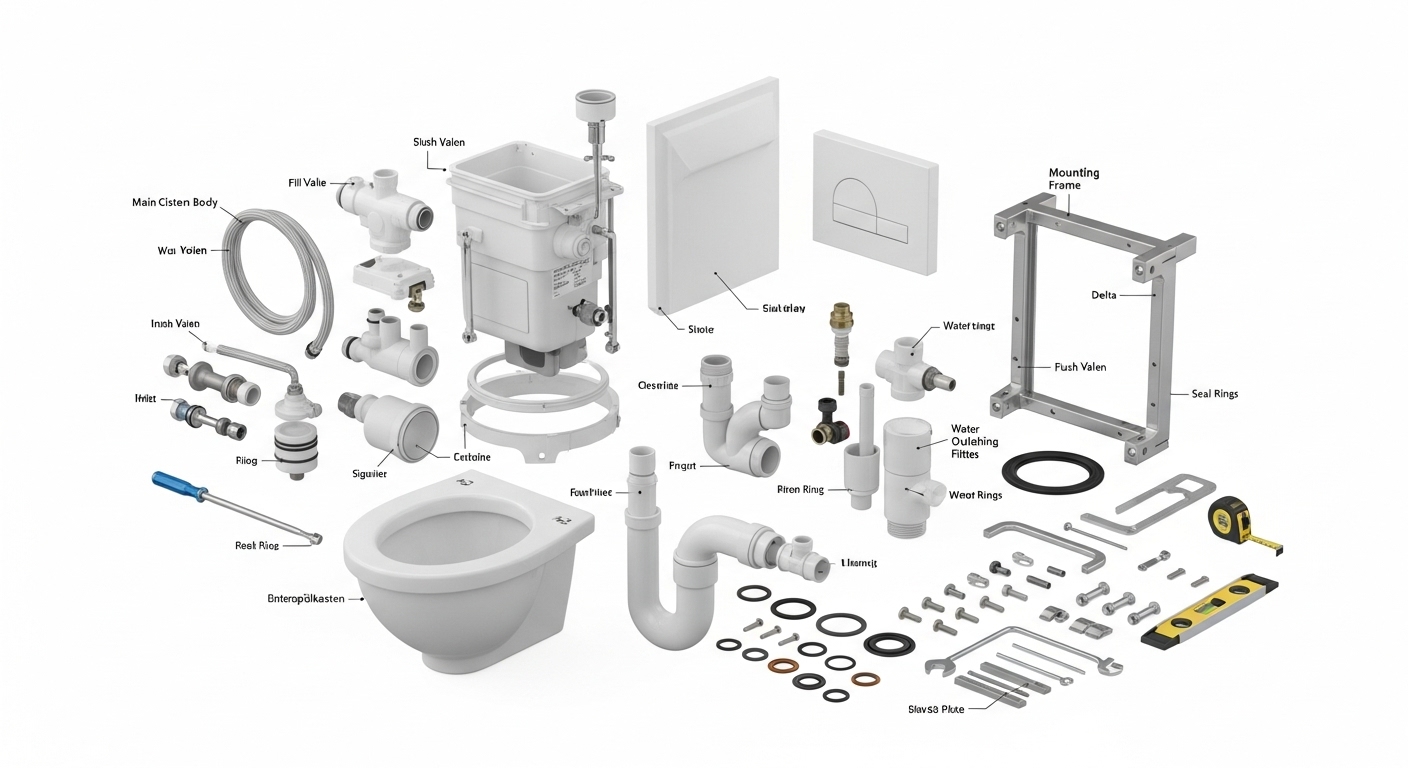 Geberit Unterputzspülkasten – Ersatzteile für die Reparatur