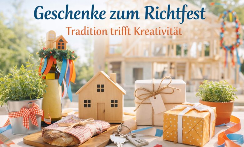 Geschenke zum Richtfest [Bild mit Hilfe von KI erstellt]