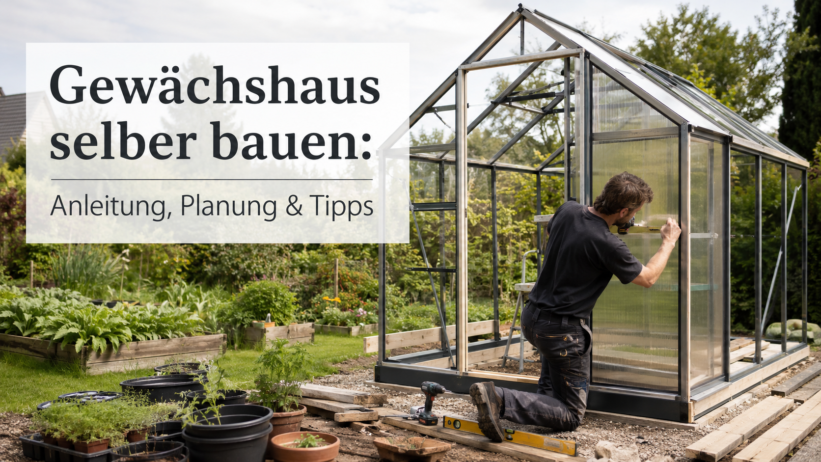 Gewächshaus selber bauen: Anleitung, Planung & Tipps