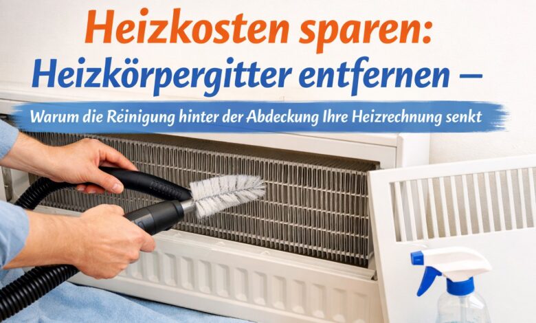 Heizkörpergitter entfernen [Bild mit Hilfe von KI erstellt]