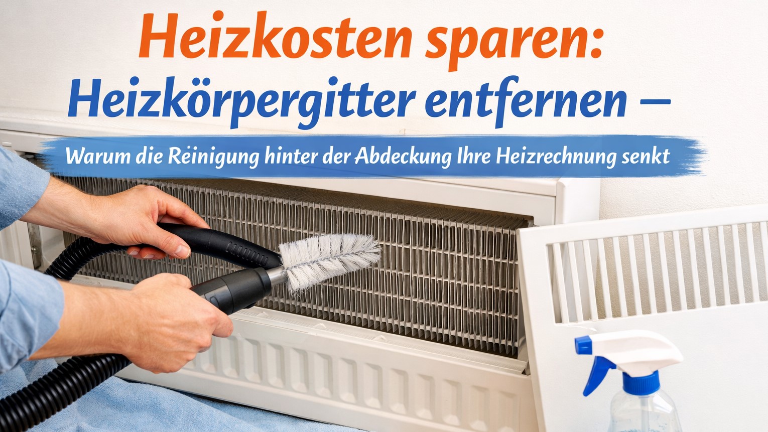 Heizkosten sparen: Heizkörpergitter entfernen – Warum die Reinigung hinter der Abdeckung Ihre Heizrechnung senkt