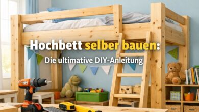 Hochbett selber bauen